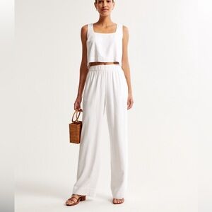 Abercrombie Linen Pull on Pants